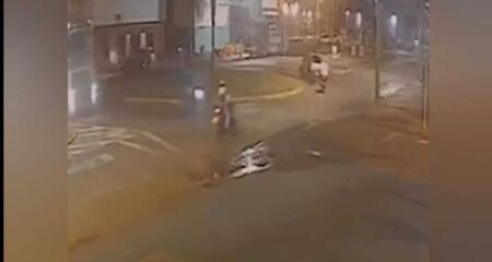 Acidente ocorreu na noite desta sexta-feira (18), na Avenida Dorvalino dos Santos
