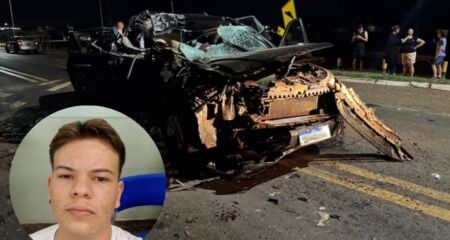 Jovem voltava de competição de vôlei em Glória de Dourados; outros três estavam no carro e um está em estado greve