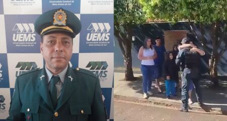Reconhecido em Costa Rica, Sargento Macedo encerrou carreira sob aplausos e surpresa preparada pela família e pelos companheiros de farda