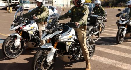 Nesta primeira etapa de implementação, o grupamento conta com quatro motos da marca Tiger, de 900 cc