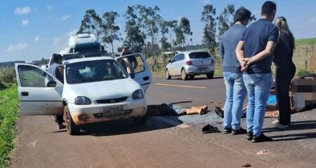 João Francisco havia parado o carro no acostamento para atender a criança que passava mal quando foi atingido por motociclista