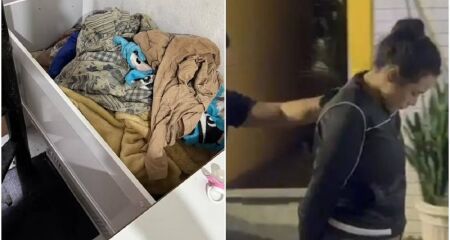 À polícia, testemunhas alegaram que a mulher abandonava constantemente as filhas de 8 meses e 5 anos sozinhas em casa para sair