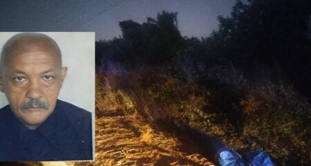 Corpo do idoso foi encontrado por um caminhoneiro, horas após o acidente
