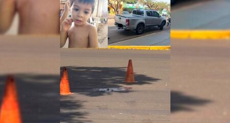 Criança de 4 anos soltou mão do irmão e atravessou a rua correndo