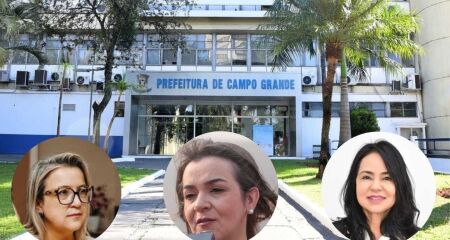 Adriane Lopes e secretárias Rosana Leite e Márcia Hokama