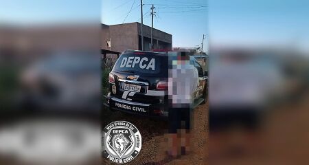 O suspeito foi localizado no Bairro Lageado