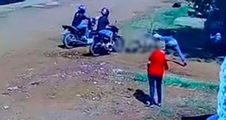 Cena gravada pela câmera de segurança é bastante forte
