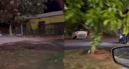 Testemunhas afirmam que o carro estava em alta velocidade