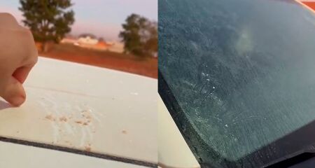 As imagens foram gravadas na manhã de hoje