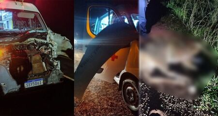 O acidente aconteceu na madrugada de ontem