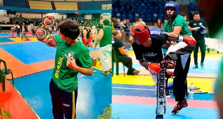 Atleta e professor de kickboxing e karatê, Marcos Coltro Junior