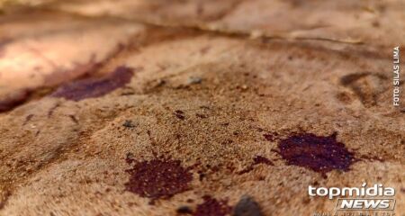 Vítima foi socorrida até a Santa Casa com corte profundo