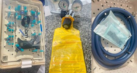 Alguns materiais que chegaram no hospital