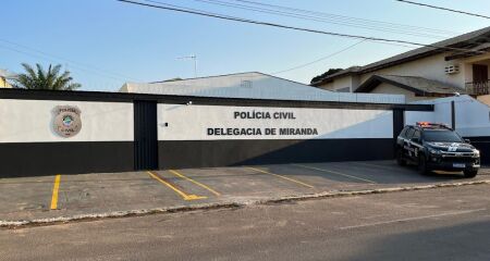 Delegacia de Miranda, onde o caso foi registrado