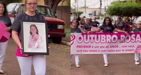 A caminhada aconteceu na manhã de hoje