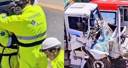 Pai havia levado a criança para conhecer seu trabalho durante o feriado