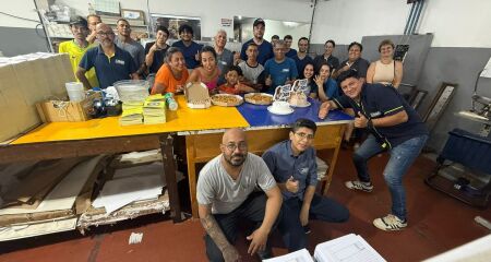 As comemorações de 11 anos da empresa alegraram os funcionários