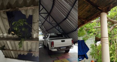 A tempestade aconteceu durante a tarde de ontem