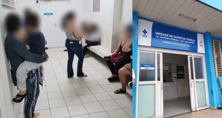 Famílias afirmam que equipe da USF do Tiradentes se negou a atender mesmo antes do horário de encerramento da campanha nacional