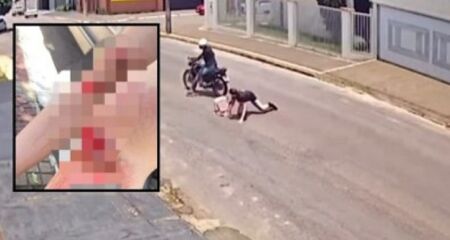 A menina seguia para o ginásio de esportes quando foi abordada pelo maníaco