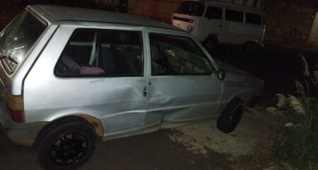 Estado do veículo que ultrapassou a placa de 'pare'