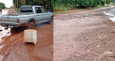Obra parada há mais de um ano causa transtornos em diversos bairros da região oeste
