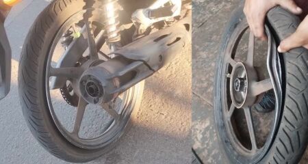 Pneu impede Lukas de trabalhar