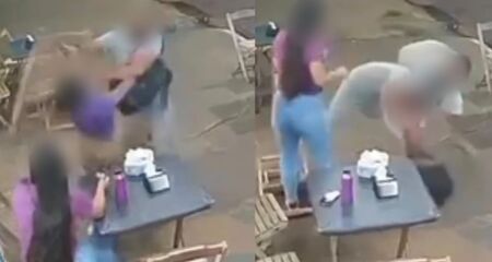 Ação rápida de um cliente evitou agressão mais grave até a chegada da Polícia Militar