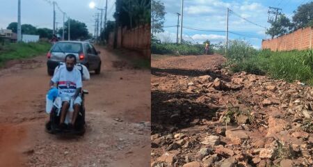 Rua Dolores Duran segue sem asfalto há mais de uma década e moradores cobram atenção da prefeitura