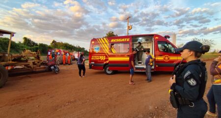 Segundo o condutor, o maquinário teria apresentado falha no sistema de freios