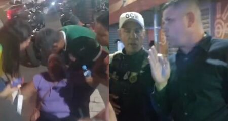 Idosa agredida e Anderson Gonzaga, chefe da Segurança de Adriane