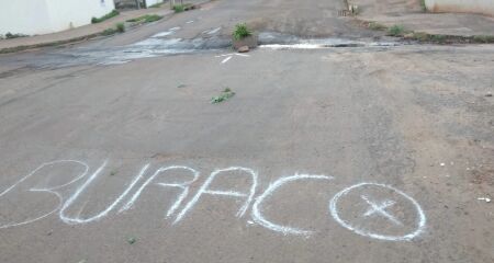 Alerta chama atenção em bairro