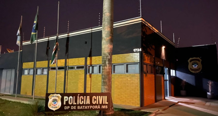 Delegacia onde o caso foi registrado em Batayporã