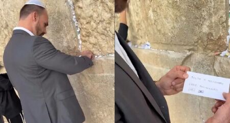 Em viagem a Israel, deputado visitou autoridades e foi até ao local sagrado