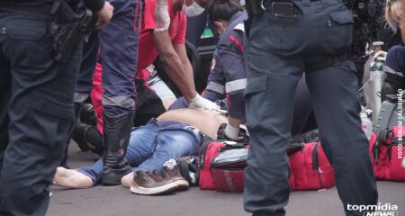 Leandro Sandin, de 40 anos, passou mal ao sair de um posto de combustível na Avenida Tamandaré