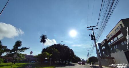 O dia amanheceu com sol em Campo Grande