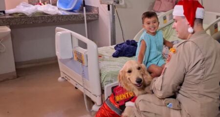 Banda da corporação também fez parte da programação e encheu corredores de música