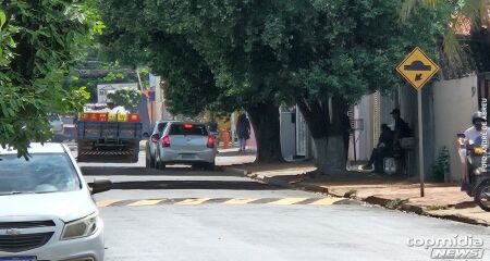 Rua onde crime aconteceu em Campo Grande