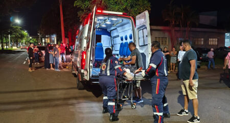 Para os socorristas, a condutora disse que não teve tempo de evitar a colisão