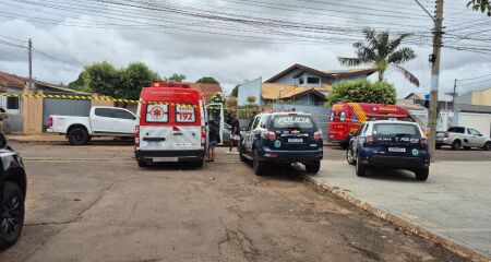 Suspeito foi socorrido com um corte profundo no pescoço