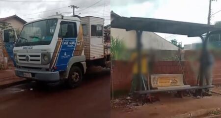 Ação gerou indignação entre quem depende diariamente do ônibus no bairro