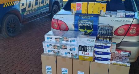 Canetas emagrecedoras ilegais apreendidas pela Policia Militar rodoviária durante fiscalização na MS-162.