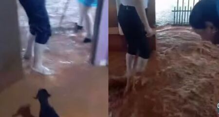 Moradores registraram água e lama dentro das residências e cobram providências do poder público