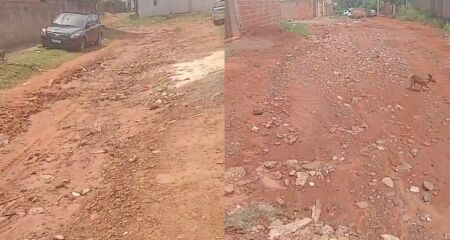 Moradores n&atilde;o conseguem sair de casa no bairro Tijuca por causa das ruas sem manuten&ccedil;&atilde;o 