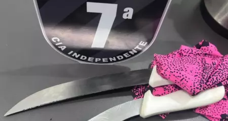 Para defender a m&atilde;e, jovem  tamb&eacute;m desferiu um golpe de faca contra o padrasto 
