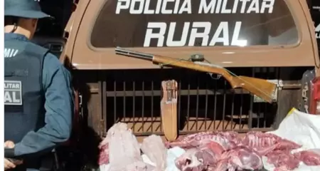 Homem foi preso por porte ilegal de arma de fogo e crime ambiental