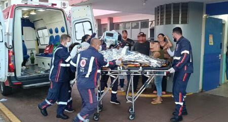 Acidente mobilizou equipes do Samu e Corpo de Bombeiros 