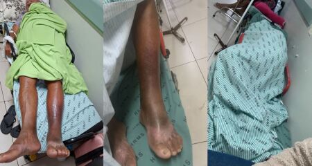 Idoso passa dias em corredor do Hospital Regional e filha denuncia descaso