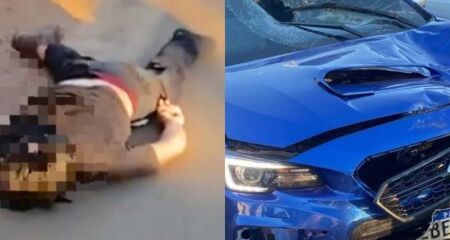 Acidente ocorreu na noite de sexta-feira e envolveu carro com placas do Paraguai