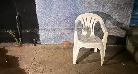Local onde foram realizados os disparos